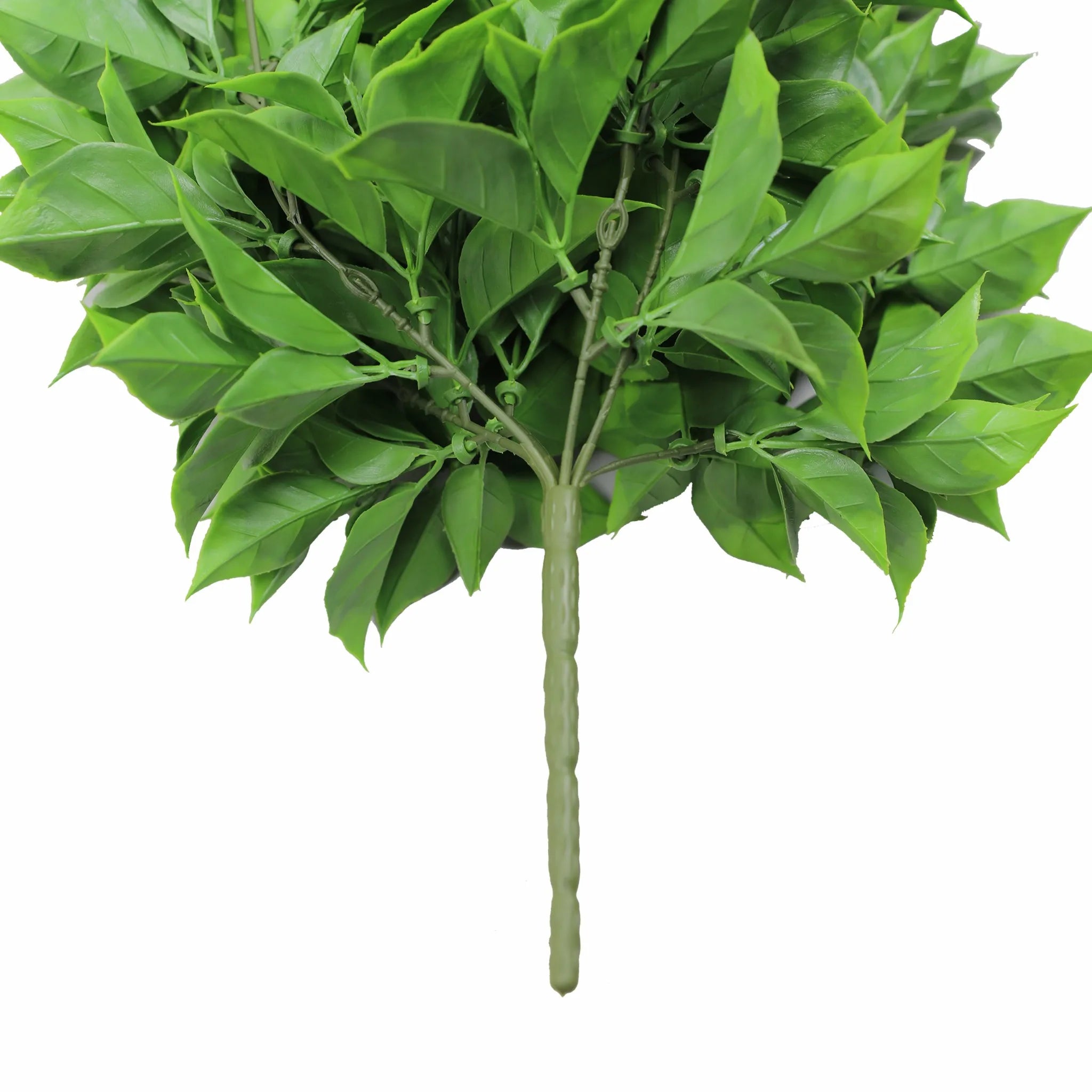 Set of 10 – Artificial Dense Hanging Flowering Pothos Bushes – Vivid Green UV Resistant & Fire Rated | 10.6in x 28.5in (27cm x 72cm Each)
