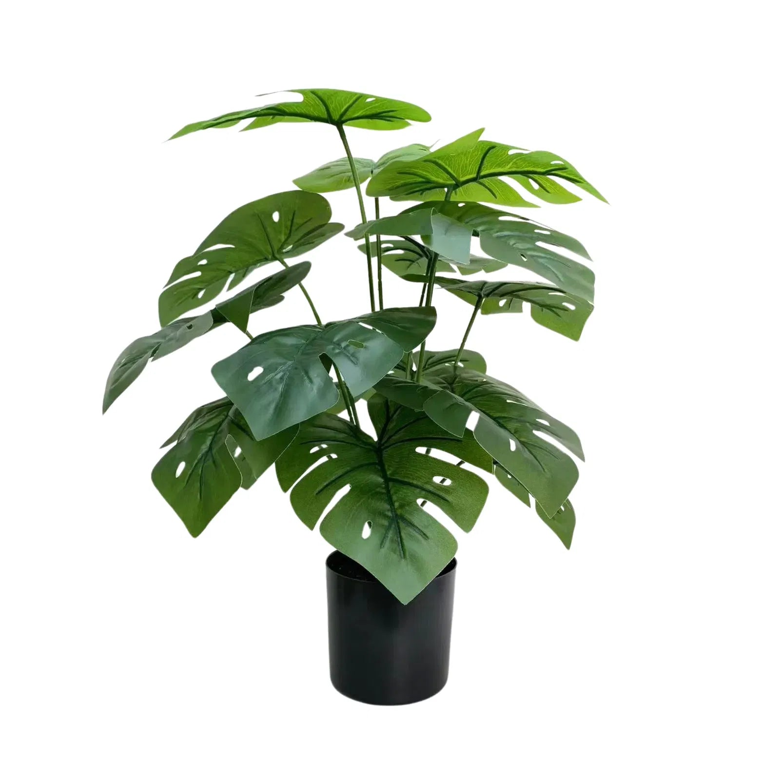 Set of 8 Artificial Potted Split Philodendron (Monstera) Plants 20"