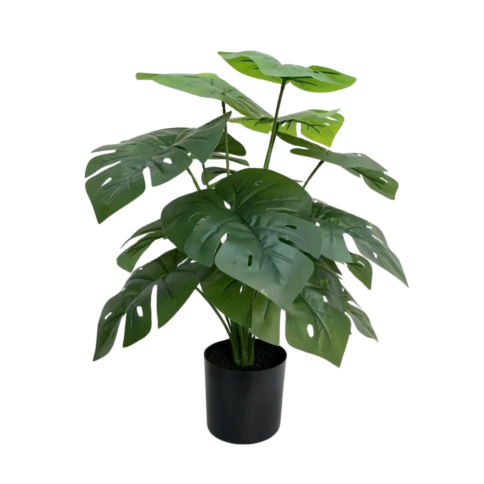 Set of 8 Artificial Potted Split Philodendron (Monstera) Plants 20"