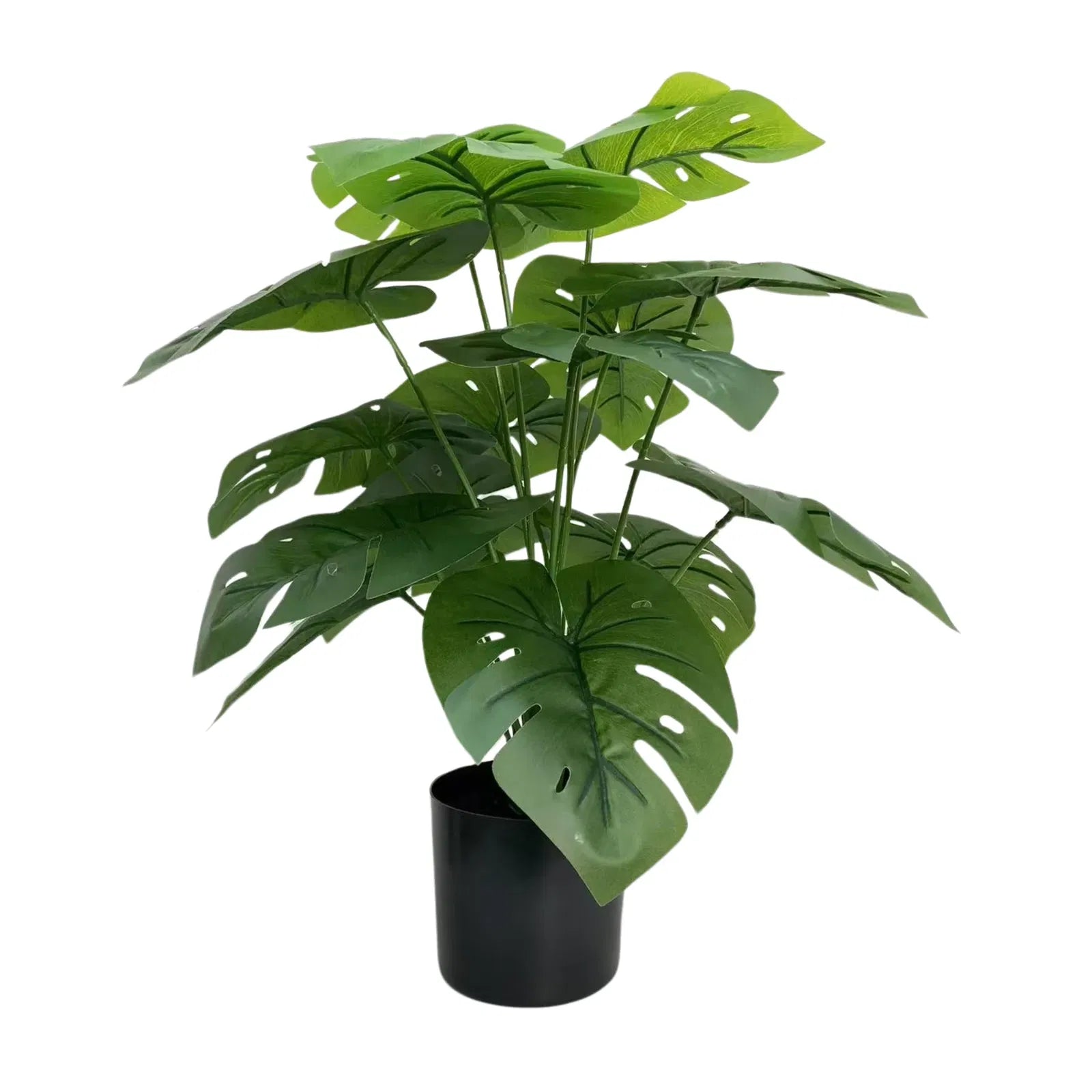 Set of 8 Artificial Potted Split Philodendron (Monstera) Plants 20"