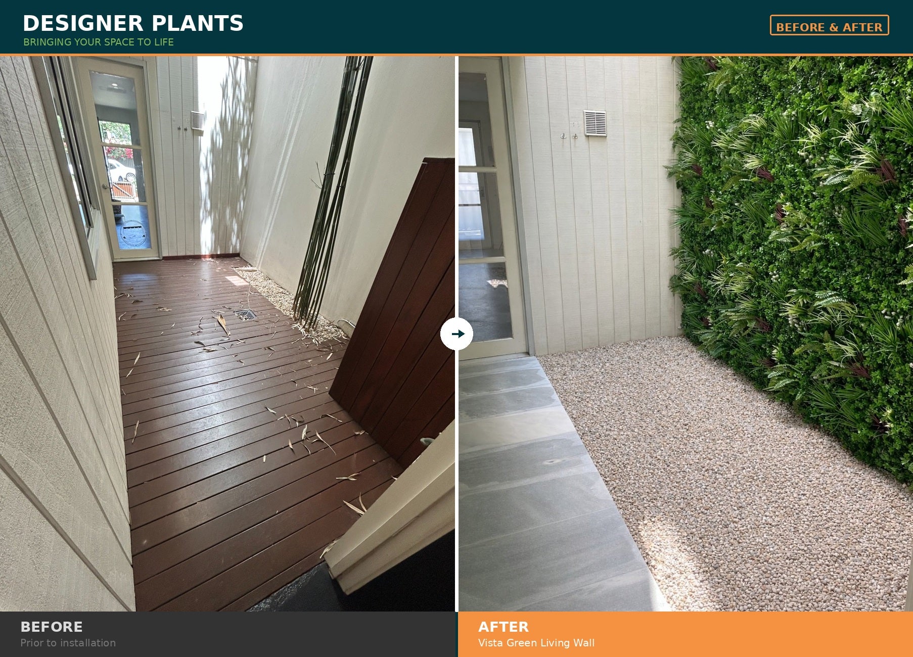 Jardín vertical artificial de lujo con vista tropical, 40 x 40 pulgadas, 11 pies cuadrados, grado comercial, resistente a los rayos UV