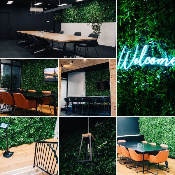 Commercial Spaces Transformed With Artificial Green Walls
