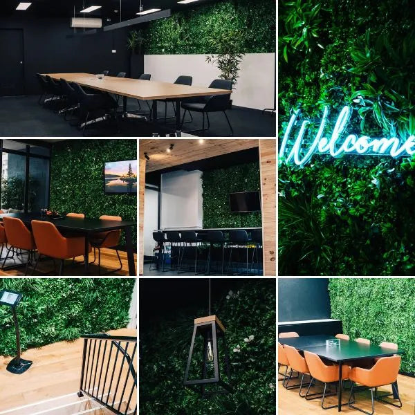 Commercial Spaces Transformed With Artificial Green Walls