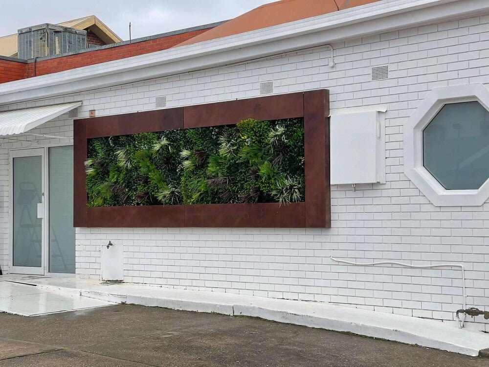 Evergreen Triptych Artificial Vertical Garden Green Wall Panel Set of 3 33 SQ FT – UV Resistant – Commercial Grade — Non…