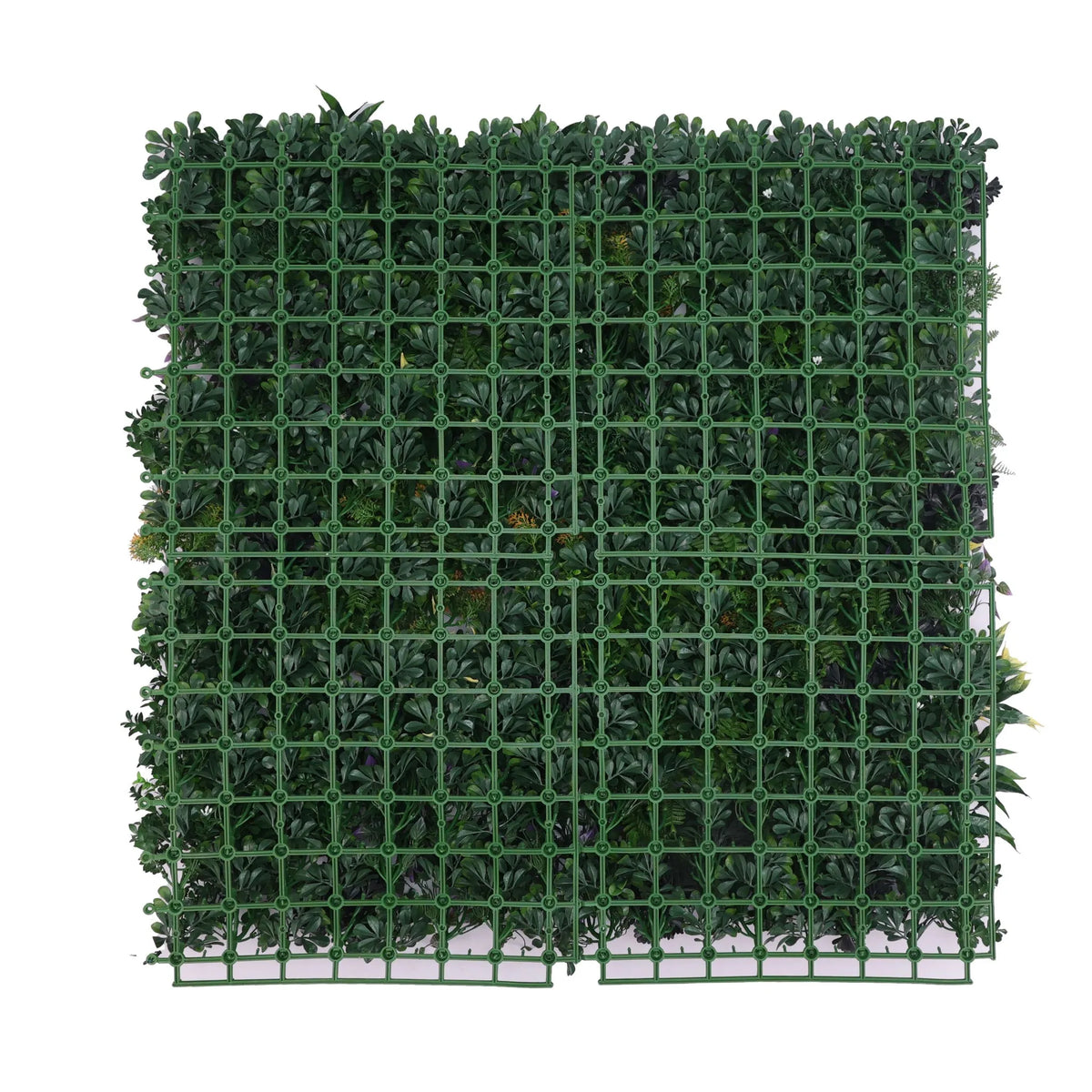 Floral Fusion Artificial Vertical Garden Green Wall Panel 40×40in 11 SQ FT – NFPA701 Fire Rated – UV Resistant – Commercial Grade