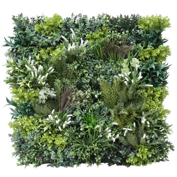 Luxury Garden of Eden Luxe 40" x 40" 11SQ FT Ultra Premium con respaldo de metal comercial de grado UV pared verde probado por NFPA