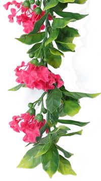 Lilac Flower Artificial Hanging Basket 18in – UV Resistant