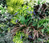 Tropical Forest Artificial Vertical Garden Green Wall Panel 35×35in – NFPA701 Fire Rated – UV Resistant – Commercial Grade