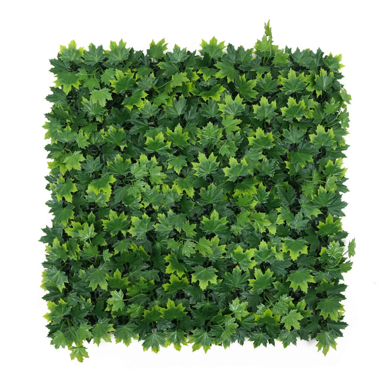 Maple Artificial Vertical Garden Green Wall Panel 40×40in 11 SQ FT – UV Resistant – Commercial Grade by Designer Plants USA