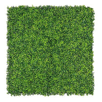 Mixed Boxwood Artificial Vertical Garden Green Wall Panel 40×40in 11 SQ FT – UV Resistant – Commercial Grade