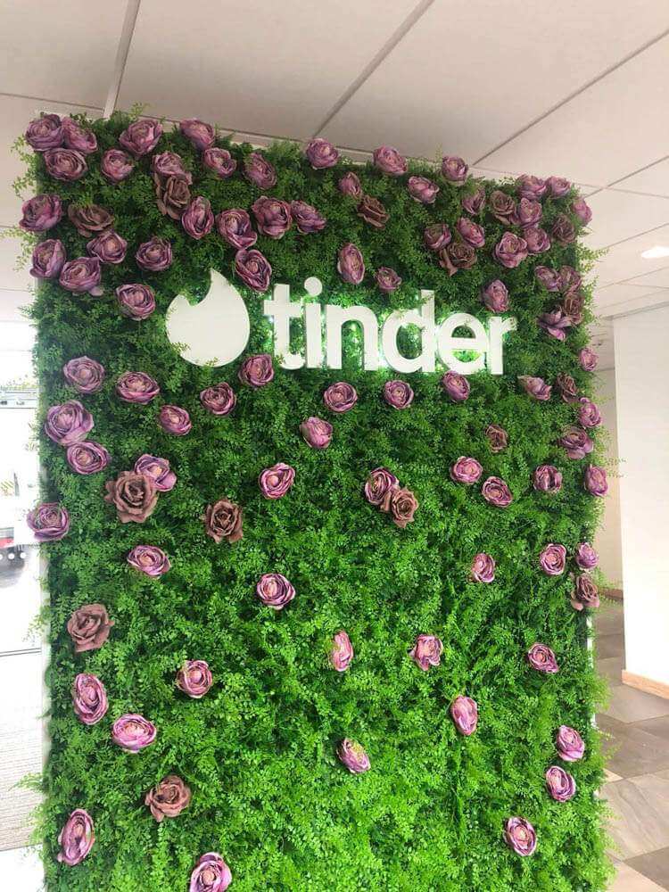 Panel de muestra de pared verde artificial de helecho exuberante (muestra pequeña) Grado comercial resistente a los rayos UV