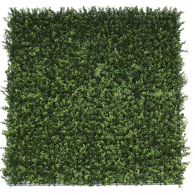 Natural Boxwood Artificial Vertical Garden Green Wall Panel 40×40in 11 SQ FT – UV Resistant – Commercial Grade