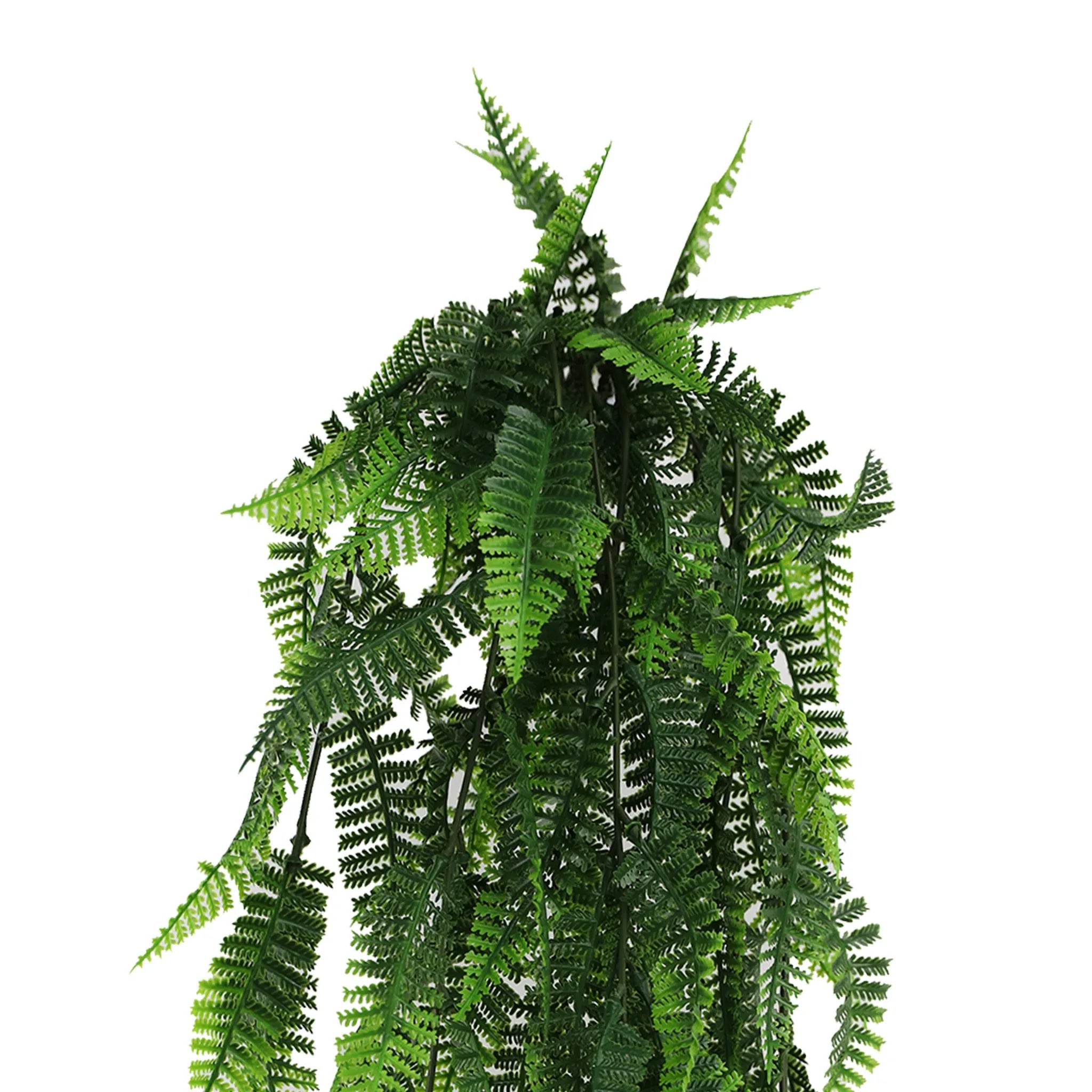 Set of 10 – Artificial Hanging Fern Garland Bushes (UV Resistant &amp; Fire Rated | 7.1in x 30in | 18cm x 76cm Each)