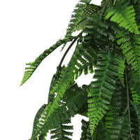 Fern Garland Artificial Hanging Bush 7.1×30in – NFPA701 Fire Rated – UV Resistant