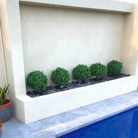 Potted Boxwood Shrub Artificial Topiary Set of 2 – UV Resistant