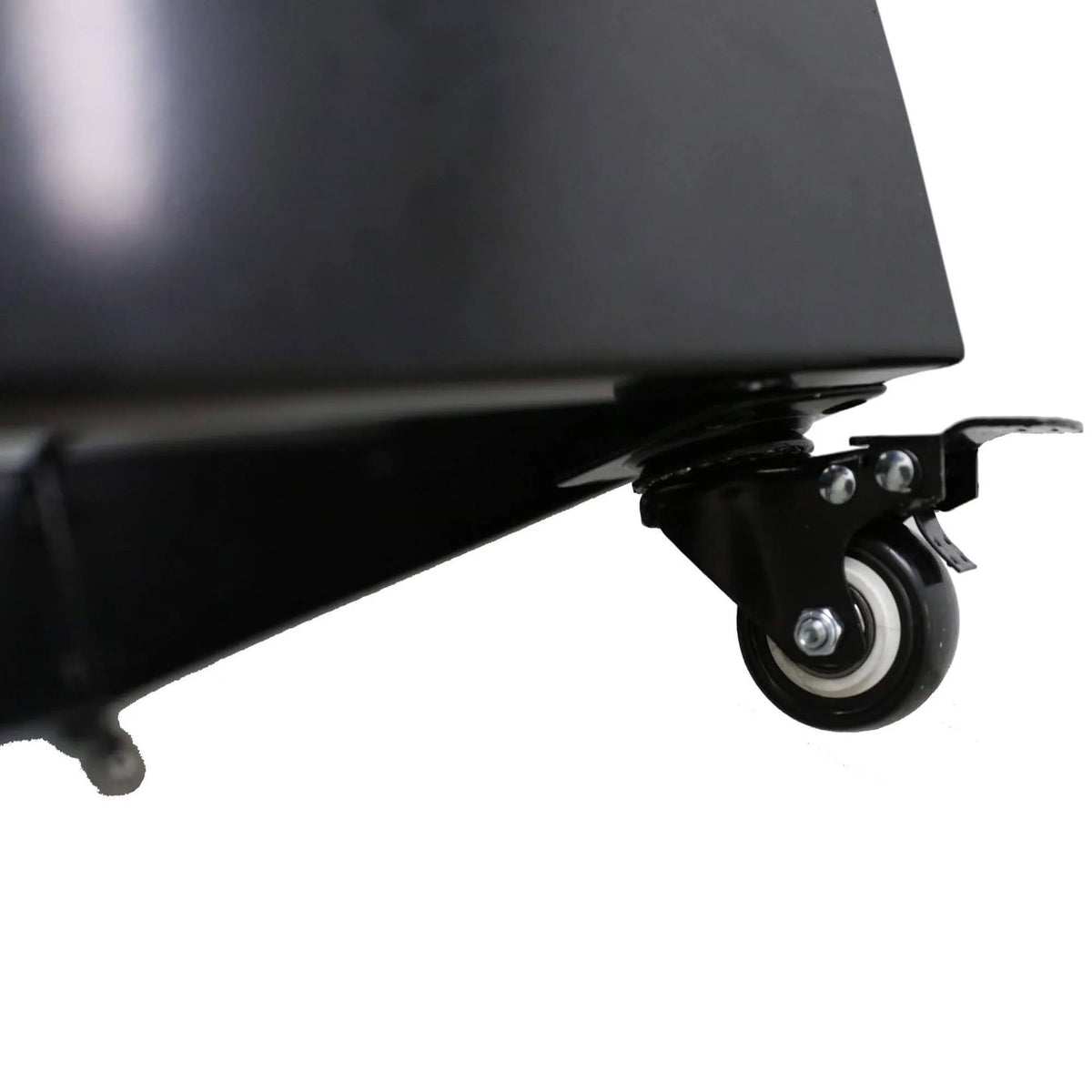 Black Metal Planter Medium with Wheels – For Artificial Hedges