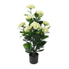 White Hydrangea Artificial Tree 35.4in – UV Resistant