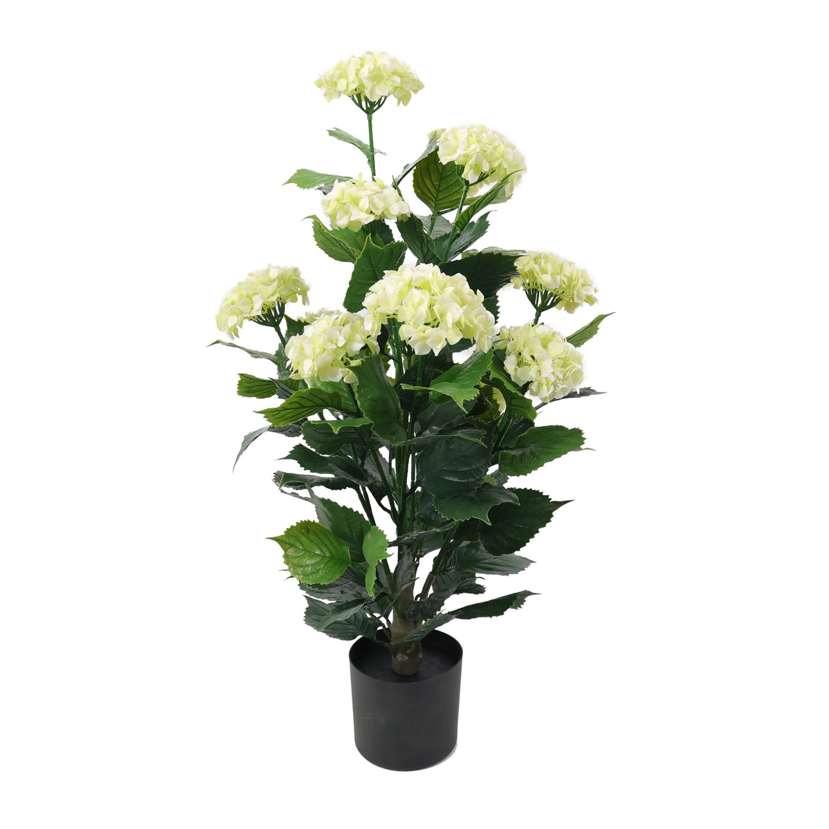 White Hydrangea Artificial Tree 35.4in – UV Resistant