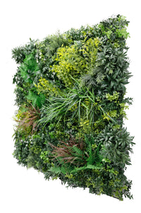 Tropical Vibe Artificial Vertical Garden Green Wall Panel 35×35in – NFPA701 Fire Rated – UV Resistant – Commercial Grade