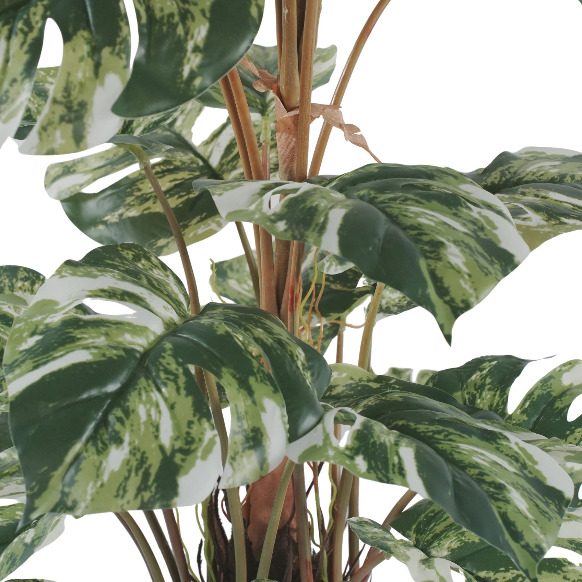 Premium Artificial Monstera Deliciosa / Variegated Monstera (Swiss Cheese) 35.4in