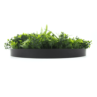Artificial Green Wall Disc 30" Black Frame