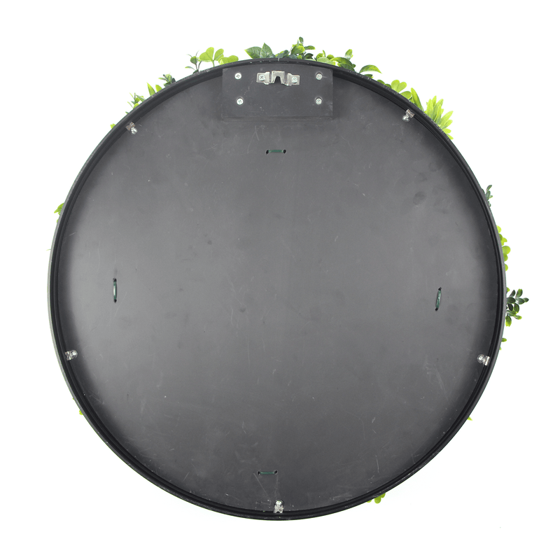 Artificial Green Wall Disc 30" Black Frame