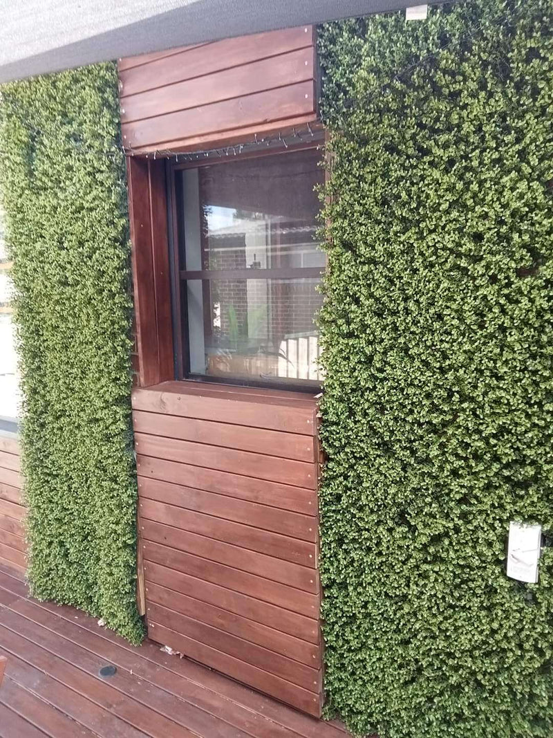 Faux Boxwood Hedge Panels Installed New York