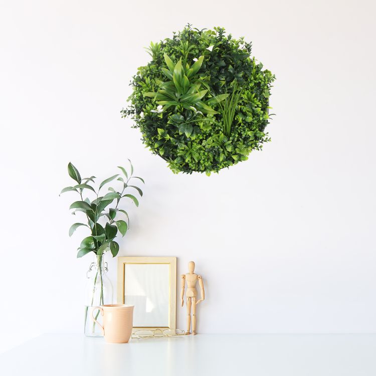 Round Artificial Vertical Garden Disc for Home