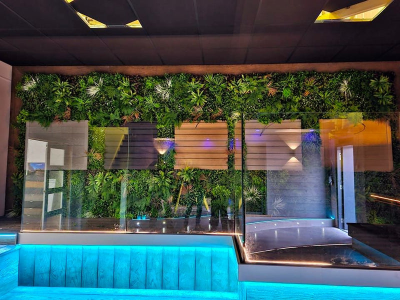 Artificial Vertical Garden Panel for an Office Reception Area