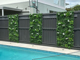 Snowy White Artificial Vertical Garden Green Wall Panel 40×40in 11 SQ FT – UV Resistant – Commercial Grade image 10