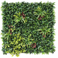 Premium Artificial Vertical Garden with Colored Faux Plants
