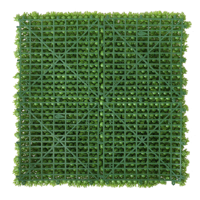Artificial Moss Hedge Panel Screen Back View of Moss Panel