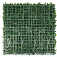 White Flowering Boxwood Artificial Vertical Garden Green Wall Panel 40×40in 11 SQ FT – UV Resistant – Commercial Grade