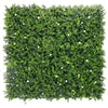 Sample Panel – White Flowering Boxwood Green Wall (Small Sample)