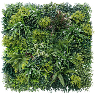 Lush Spring Artificial Vertical Garden Green Wall Panel 40×40in 11 SQ FT – UV Resistant – Commercial Grade
