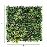 Green Meadows Artificial Vertical Garden Green Wall Panel 40×40in 11 SQ FT – UV Resistant – Commercial Grade
