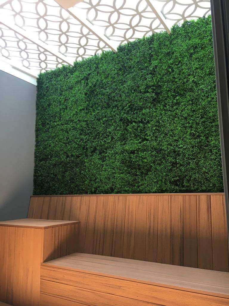 Premium Faux Boxwood Hedge Panel Used for Outdoor Ares