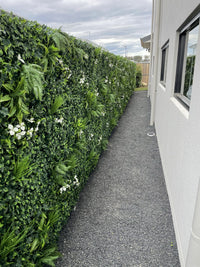 Snowy White Artificial Vertical Garden Green Wall Panel 40×40in 11 SQ FT – UV Resistant – Commercial Grade
