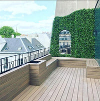 Artificial hedge panel installed miami