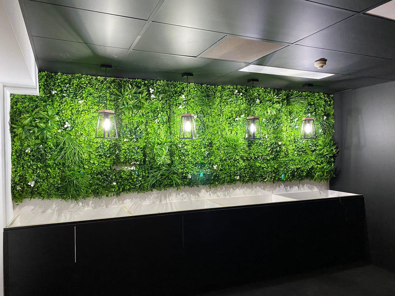 Artificial Vertical Garden Panel in an Office Miami