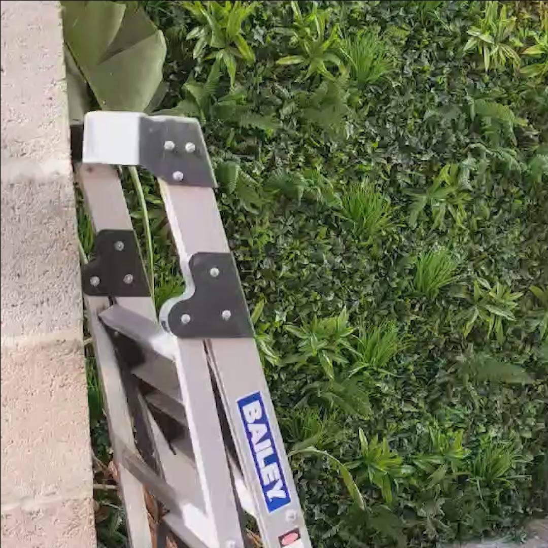 Installed Artificial Vertical Garden Panel into a Hotel